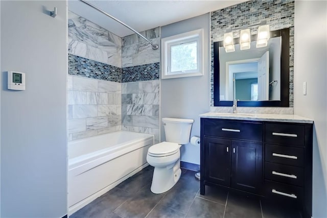 11 Hillcrest Dr, Hamlin, NY 14464 - full bath with vanity, tub / shower combination, and tile patterned floors