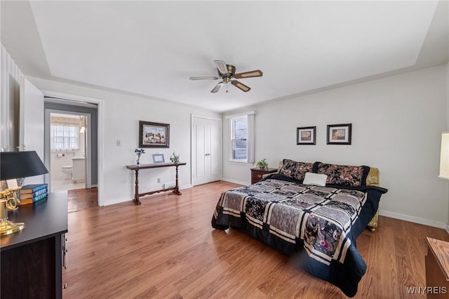 66 Gierlach St, Cheektowaga, NY 14212 - bedroom featuring light wood-type flooring, ceiling fan, and a closet