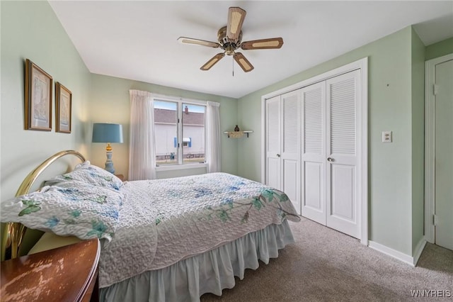 66 Gierlach St, Cheektowaga, NY 14212 - carpeted bedroom featuring a closet and a ceiling fan