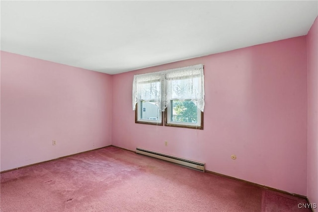 5539 Taormina Dr, Clay, NY 13041 - spare room with a baseboard radiator and carpet floors