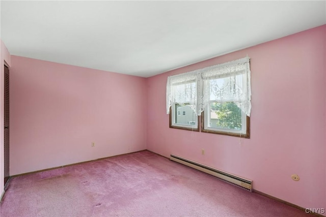 5539 Taormina Dr, Clay, NY 13041 - carpeted spare room with a baseboard heating unit and baseboards