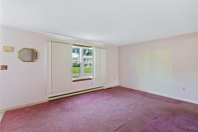 5539 Taormina Dr, Clay, NY 13041 - empty room featuring baseboard heating and carpet floors