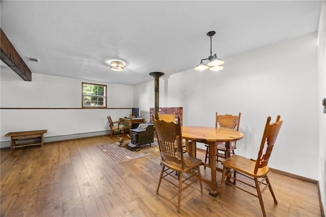 7980 Cedarwood Dr, Rome, NY 13440 - dining space featuring light wood-type flooring and baseboard heating