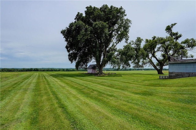 1621 Bragg St, Lima, NY 14485 - view of grassy yard featuring a storage unit