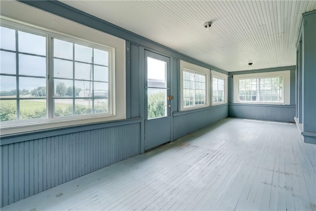 1621 Bragg St, Lima, NY 14485 - unfurnished sunroom featuring hardwood / wood-style floors