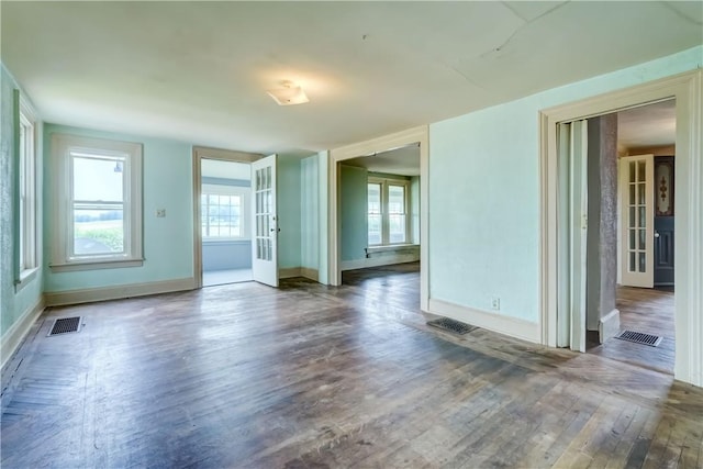 1621 Bragg St, Lima, NY 14485 - spare room featuring wood finished floors and french doors