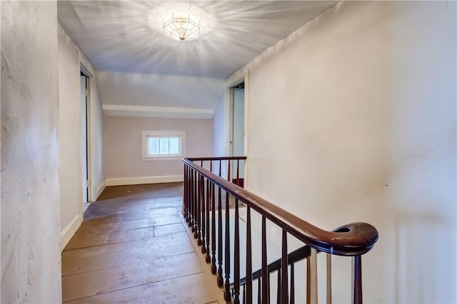 1621 Bragg St, Lima, NY 14485 - corridor with an upstairs landing and hardwood / wood-style flooring