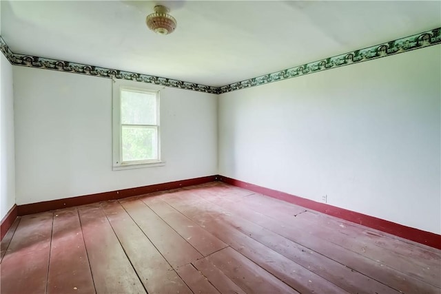 1621 Bragg St, Lima, NY 14485 - empty room with hardwood / wood-style floors and baseboards