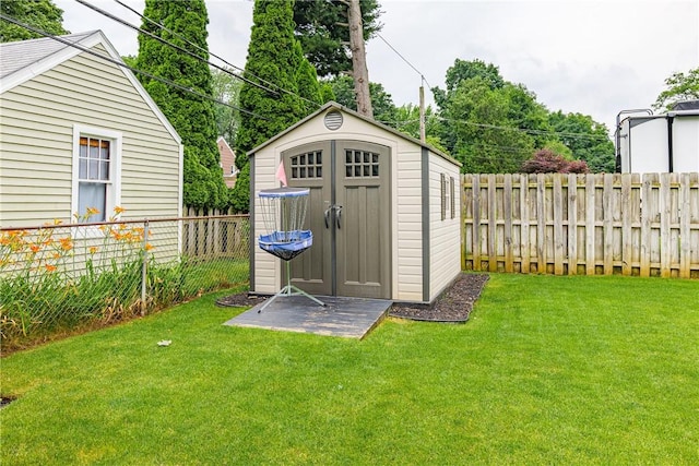 189 Hoover Rd, Irondequoit, NY 14617 - view of shed with a fenced backyard