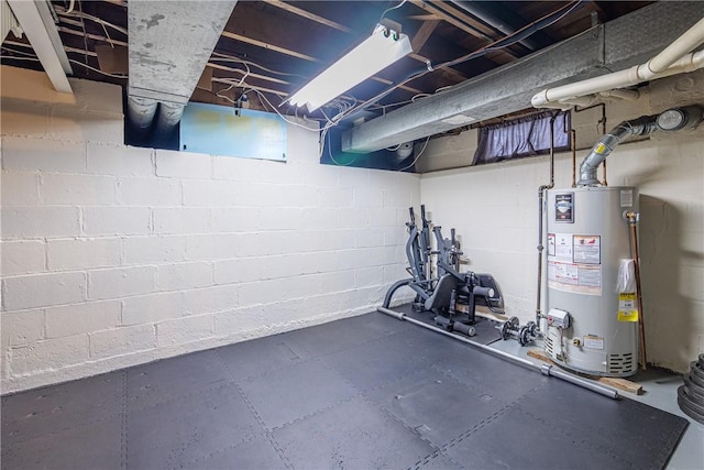 189 Hoover Rd, Irondequoit, NY 14617 - exercise area with water heater