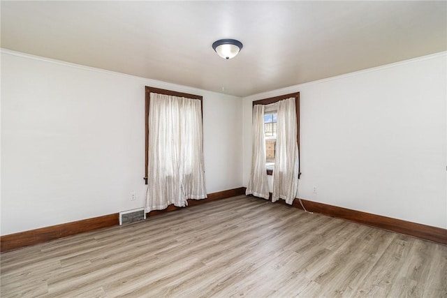 1570 Mount Hope Ave, Rochester, NY 14620 - unfurnished room with light wood-style flooring and crown molding