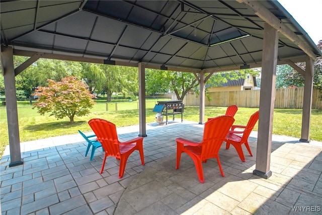 117 Colony St, Lancaster, NY 14043 - view of patio / terrace featuring a gazebo