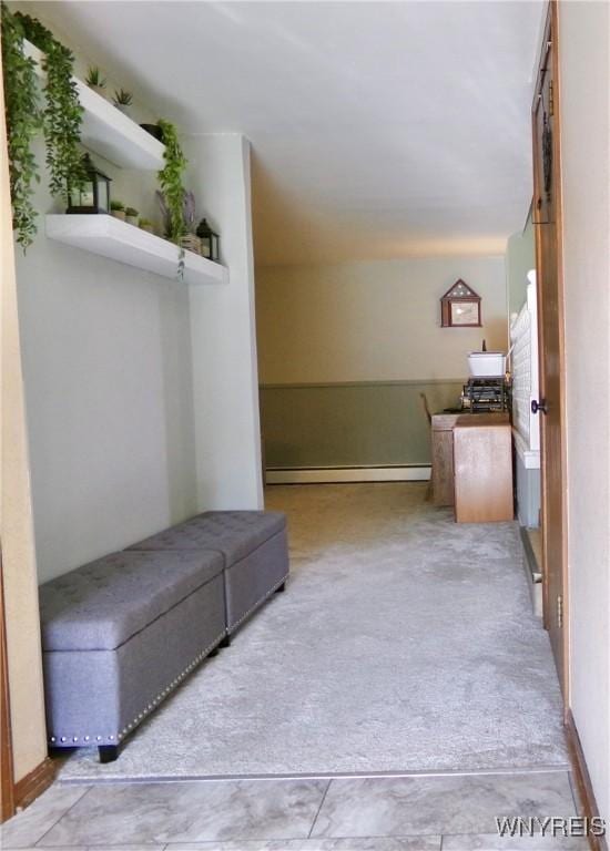 117 Colony St, Lancaster, NY 14043 - hallway with baseboard heating and baseboards