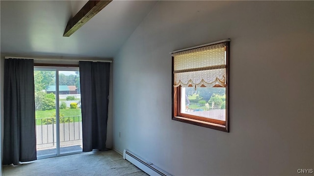 582 Peck Rd, Sullivan, NY 13082 - spare room with carpet flooring and vaulted ceiling