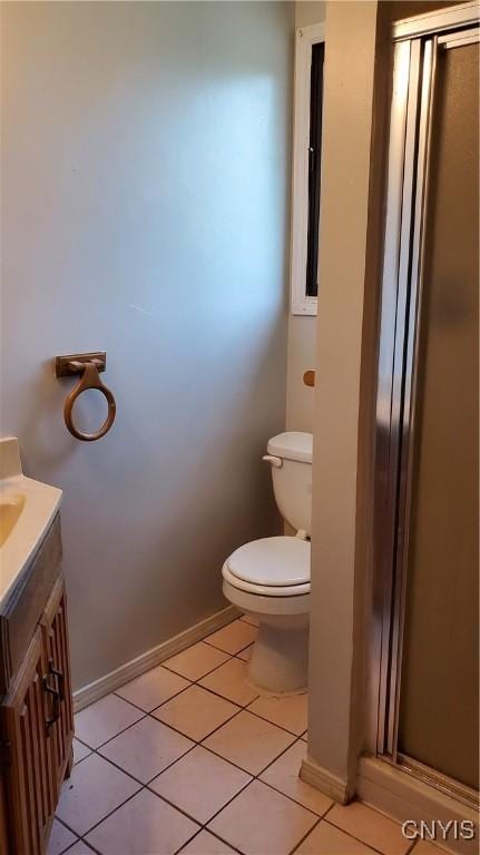 582 Peck Rd, Sullivan, NY 13082 - bathroom with vanity, tile patterned floors, and a stall shower