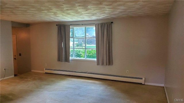 582 Peck Rd, Sullivan, NY 13082 - carpeted spare room featuring a baseboard radiator and baseboards