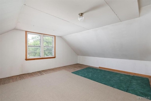 356 Union Rd, West Seneca, NY 14224 - additional living space featuring carpet and vaulted ceiling