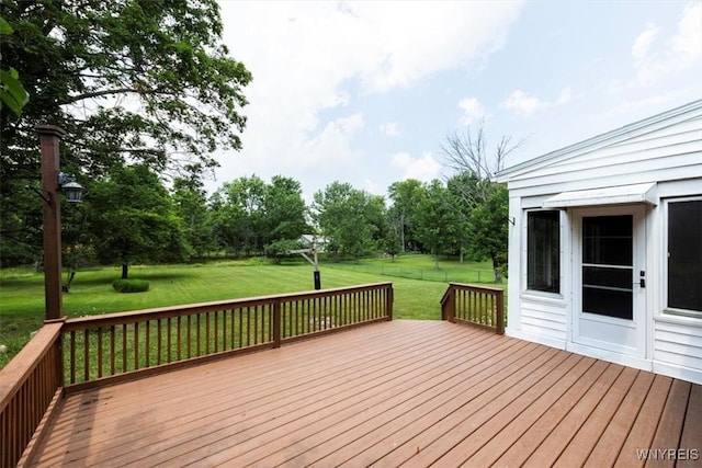 356 Union Rd, West Seneca, NY 14224 - wooden deck featuring a lawn and view of scattered trees