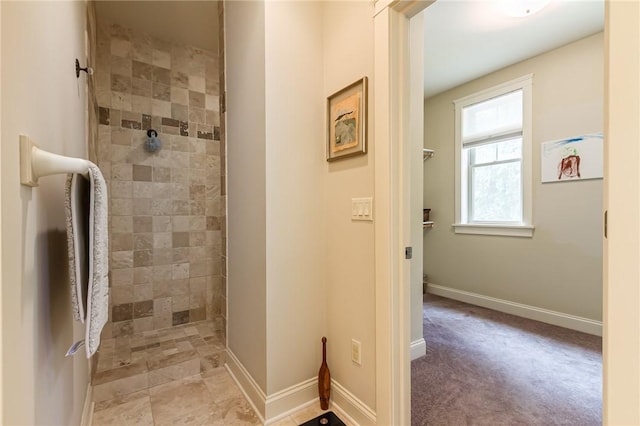 1537 Cranberry Pond, Victor, NY 14564 - full bathroom featuring a tile shower and baseboards