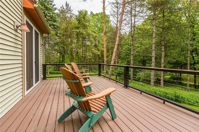 1537 Cranberry Pond, Victor, NY 14564 - view of wooden deck