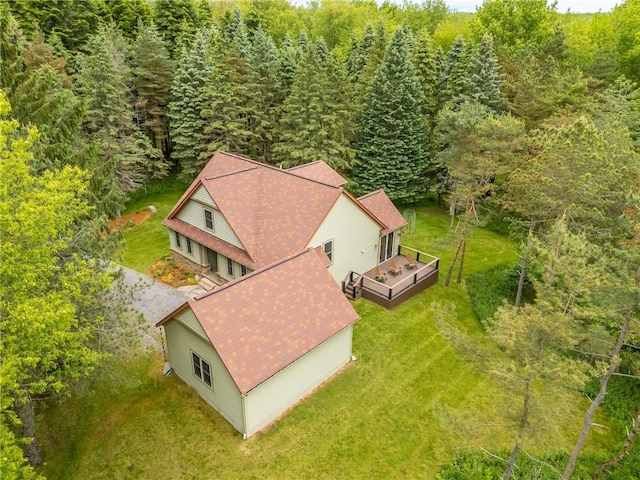 1537 Cranberry Pond, Victor, NY 14564 - aerial view of property and surrounding area with a forest