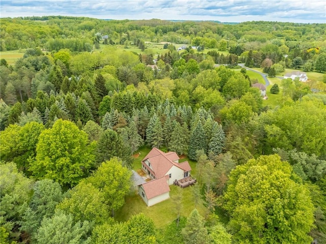 1537 Cranberry Pond, Victor, NY 14564 - view from above of property featuring a heavily wooded area