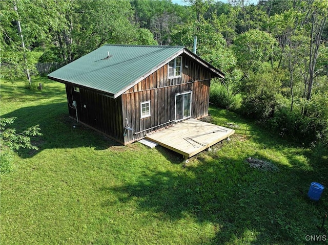 108 Linlyco Lake Rd, New Albion, NY 14719 - view of outdoor structure featuring a view of trees