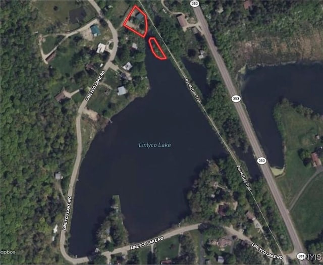 108 Linlyco Lake Rd, New Albion, NY 14719 - map of property location featuring property boundaries highlighted