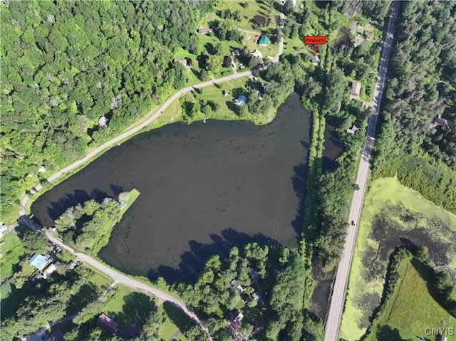 108 Linlyco Lake Rd, New Albion, NY 14719 - aerial overview of property's location featuring a large body of water