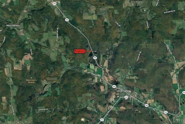 108 Linlyco Lake Rd, New Albion, NY 14719 - aerial overview of property's location