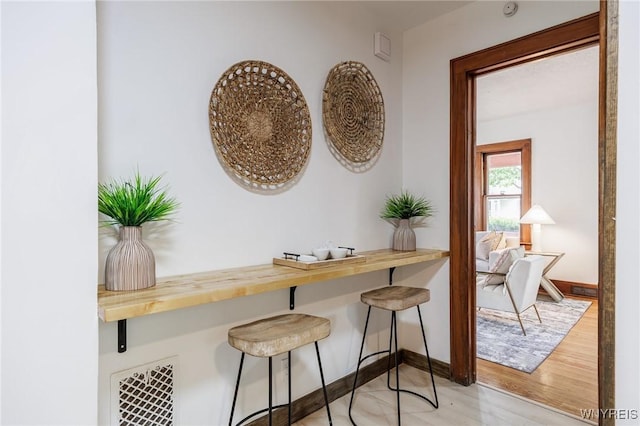 72 Manchester St, Rochester, NY 14621 - detailed view of wood finished floors and baseboards