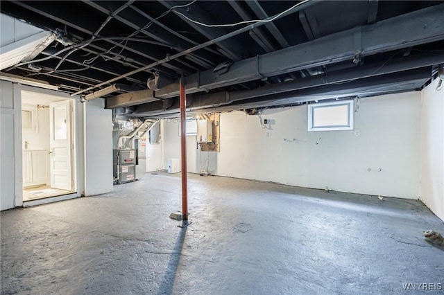 72 Manchester St, Rochester, NY 14621 - basement with heating unit and electric panel