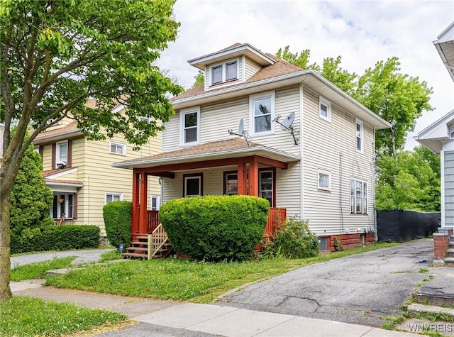 72 Manchester St, Rochester, NY 14621 - traditional style home featuring a porch