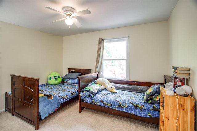 47 Stonington Dr, Pittsford, NY 14534 - bedroom with carpet and a ceiling fan