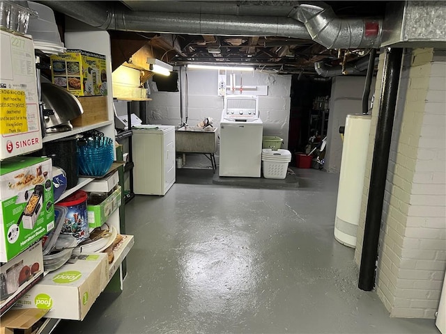 78 Falleson Rd, Rochester, NY 14612 - basement featuring independent washer and dryer and water heater