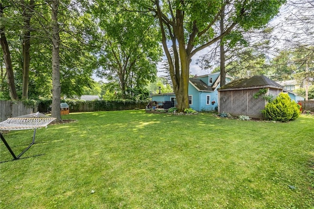 142 Holloway Rd, Brighton, NY 14610 - fenced backyard with a storage shed