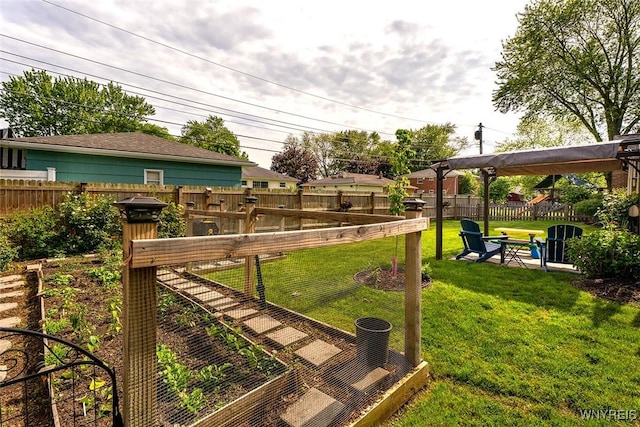 21 Niagara Cir, North Tonawanda, NY 14120 - fenced backyard featuring a vegetable garden