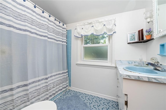 975 Whitlock Rd, Irondequoit, NY 14609 - bathroom with vanity and a shower with shower curtain