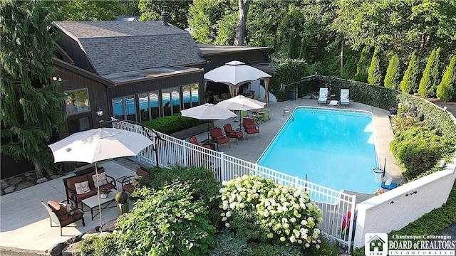 24 W 2nd St, Westfield, NY 14787 - view of pool with a patio