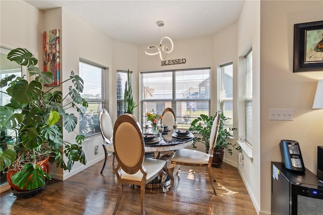 37 Etherington Cres, Chili, NY 14428 - dining area with wood finished floors, healthy amount of natural light, and a chandelier