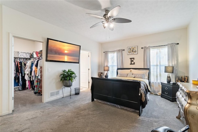 37 Etherington Cres, Chili, NY 14428 - carpeted bedroom featuring a spacious closet, a closet, and ceiling fan