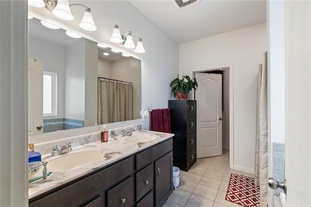37 Etherington Cres, Chili, NY 14428 - full bathroom with double vanity and tile patterned floors