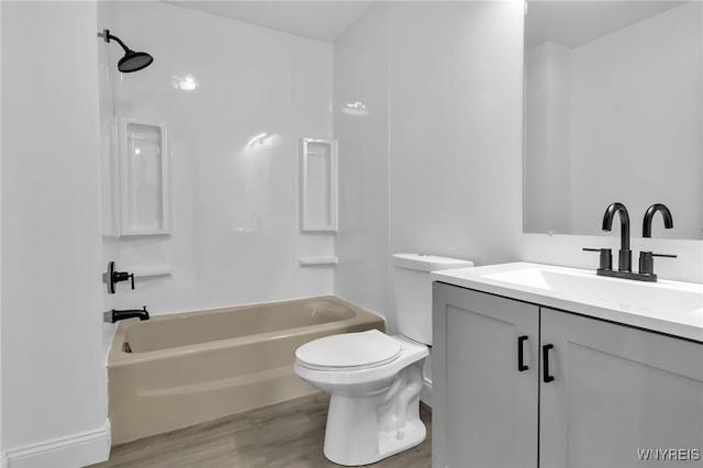 1335 James Ave, Niagara Falls, NY 14305 - full bath featuring wood finished floors, vanity, and tub / shower combination