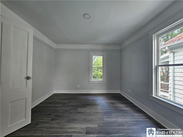 901 W Henley St, Olean, NY 14760 - unfurnished room featuring dark wood-style floors and baseboards