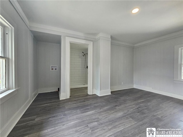 901 W Henley St, Olean, NY 14760 - spare room featuring healthy amount of natural light and dark wood-type flooring