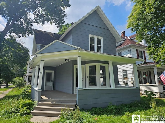 901 W Henley St, Olean, NY 14760 - view of front of home featuring a porch
