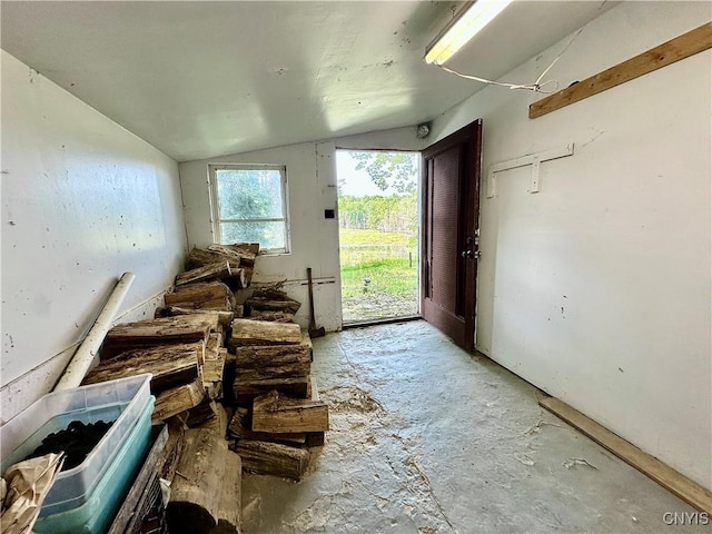 352 Sloperville Rd, Albion, NY 13302 - miscellaneous room with lofted ceiling