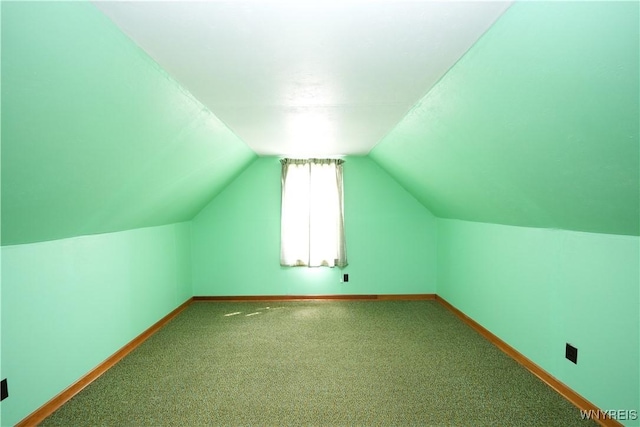 6167 N Whitham Dr, Niagara, NY 14304 - bonus room featuring carpet and vaulted ceiling
