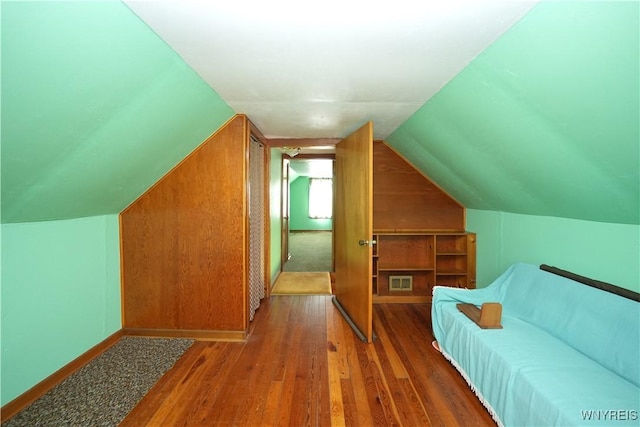 6167 N Whitham Dr, Niagara, NY 14304 - bonus room with hardwood / wood-style flooring and vaulted ceiling