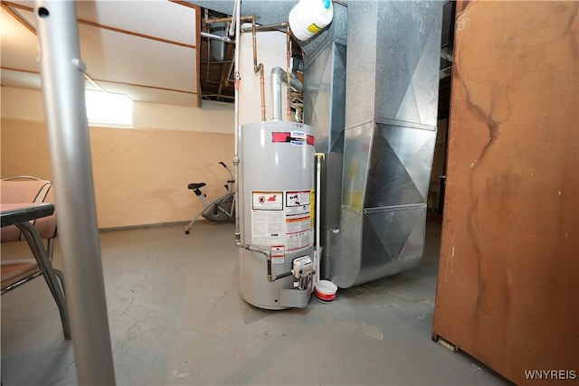 6167 N Whitham Dr, Niagara, NY 14304 - utility room featuring water heater and heating unit